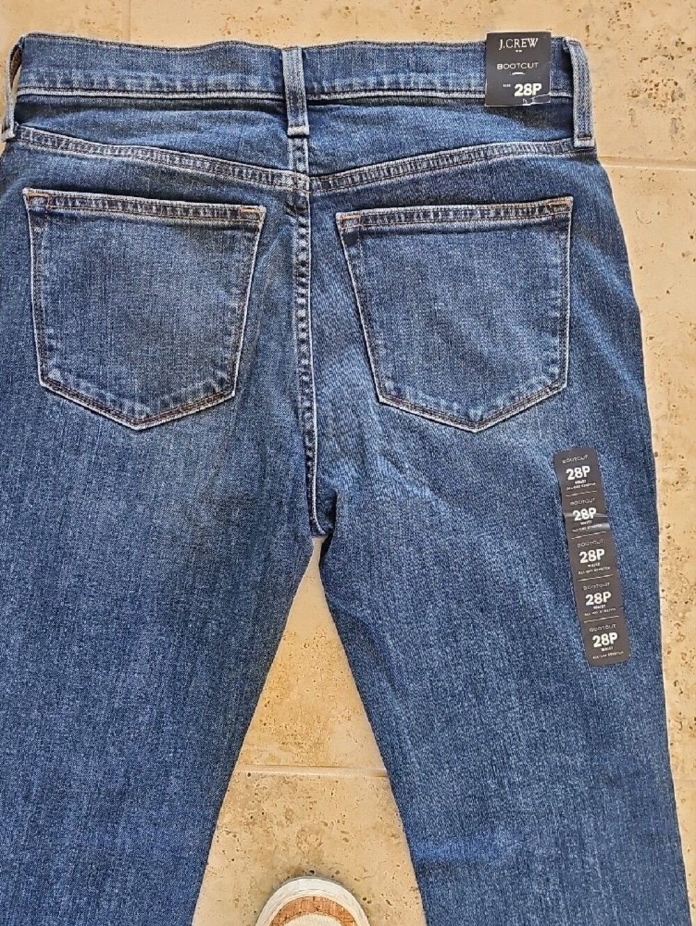 NWT J. Crew Boot Cut Indigo Wash Jeans Sz 28P - Picture 7 of 11